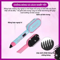 Thumbnail Lược điện chải tóc ENZO 4102B thương hiệu ý , sấy tạo kiểu tóc chuẩn salon BH 5 NĂM 4