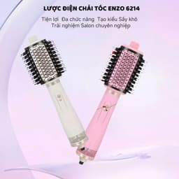 Thumbnail Lược điện chải tóc ENZO 6214 thương hiệu italia , lược điện 4IN1 sấy uốn duỗi  BẢO HÀNH 5 NĂM 3
