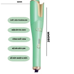 Thumbnail Máy uốn tóc xoăn ENZO 1965 thương hiệu ITALIA,tự động 2 trong 1 chống bỏng cao cấp,BH 5 NĂM 4