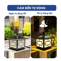 Thumbnail Đèn Trụ Cổng Mái Ngói Năng Lượng Mặt Trời TP SOLAR Thế Hệ Mới, Chất Liệu Hợp Kim Nhôm, Chống Nước IP68 - Bảo Hành 3 Năm 4
