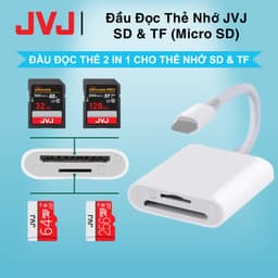 Thumbnail Đầu Đọc Thẻ Nhớ SD /TF 2 Trong 1 Dành Cho Điện Thoại IPh, Máy Tính Bảng IPa / Laptop Cổng To Ling 1