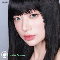 Thumbnail Kính áp tròng VIVIMOON LENS 1 ngày màu xanh lá ánh xám bạc Jade Green (Giá 01 chiếc) 2