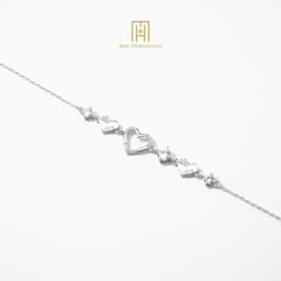 Thumbnail Lắc tay bạc 925 Bảo Tín Mạnh Hải họa tiết trái tim khảm đá BCLTB92KDH-308009 2