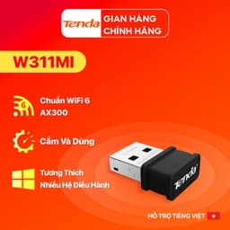 Thumbnail Bộ Chuyển Đổi USB WiFi Tenda W311MI AX300Mbps- Hàng Chính Hãng 1