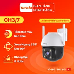 Thumbnail Camera WiFi Tenda Ngoài Trời CH3/RH7 FHD 1080P/2MP/4MP/2K, Quay Quét 360 Độ, Tích Hợp Công Nghệ AI 1