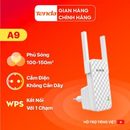 Thumbnail Bộ Mở Rộng Sóng WiFi Tenda A9 Chuẩn N 300Mbps - Hàng Chính Hãng 1