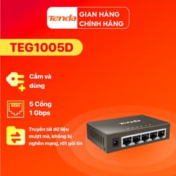 Thumbnail Bộ Chia Mạng Switch Để Bàn Tenda TEG1005D/1016M-5/16 Cổng 10/100/1000Mbps -Bảo hành 3 năm 1