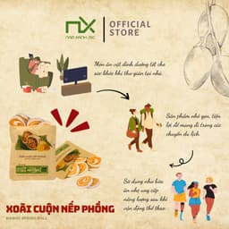 Thumbnail Nam Xanh Xoài Cuộn Nếp Phồng túi 40g 1
