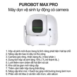 Thumbnail Máy vệ sinh Petkit Purobot Max Pro with Camera 2025 1