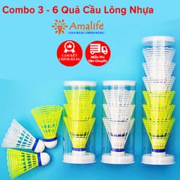 Thumbnail Bộ 3 - 6 Quả Cầu Lông Nhựa Hãng Amalife Đánh Ngoài trời Bền Đẹp Chọn Màu 1