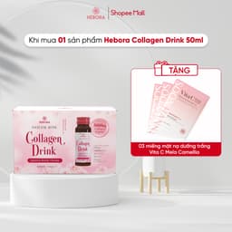 Thumbnail Nước uống hỗ trợ tăng sinh Collagen tự nhiên Hebora Collagen Drink - Hộp 10 chai 50ml 2