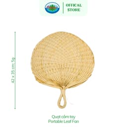 Thumbnail Quạt Cầm Tay Làm Từ Dừa Ohiama Portable Leaf Fan | Siêu Nhẹ, Siêu Tiện Lợi, Đồ Thủ Công VNXK 3