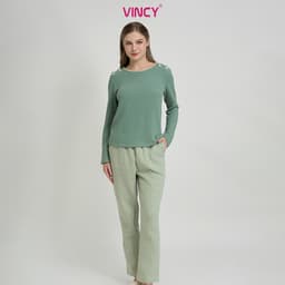 Thumbnail BỘ PHỐI QUẦN NỈ VỚI ÁO THUN DÀI TAY CO GIÃN TỐT CHO THU ĐÔNG BTD112S11 1