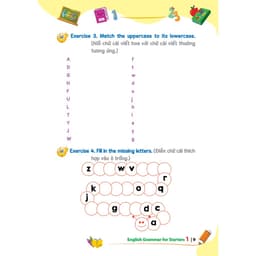 Thumbnail Sách - Trọn bộ English grammar for Starters, for Movers, for Flyers, for ket, For Pet. 3