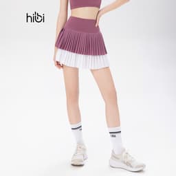 Thumbnail Váy Tập Pickleball Hibi Sports SK003, Kiểu Xếp Ly 2 Tầng, Chất Vải Xi Fabric Cao Cấp 4