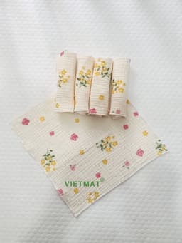 Thumbnail Set 5 khăn sữa trẻ em TILO vải muslin 100% cotton mềm mịn, thoáng mát và hút nước mạnh 1
