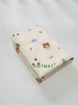Thumbnail Khăn tắm trẻ sơ sinh và trẻ em TILO vải muslin mềm mịn, hút nước nhiều kích thước 3