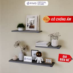 Thumbnail Kệ Sách Gỗ Âm Tường Decor Phòng Khách Thanh Ngang FB41 FIVO, Tặng Kèm Đầy Đủ Phụ Kiện, Giao Hỏa Tốc 1