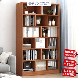 Thumbnail Kệ Sách Gỗ Để Sàn Cao Cấp FIVO FB70, Tấm Lưng Dày Dặn, Dễ Dàng Lắp Ráp, Thiết Kế Thanh Lịch 1
