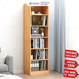 Thumbnail Kệ Sách Đứng Thông Minh FIVO Mẫu FB70, Tấm Lưng Chắc Chắn, Tặng Phụ Kiện Lắp Ráp (40x24x179cm) 1
