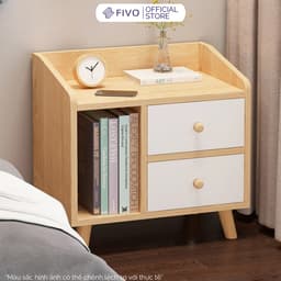 Thumbnail Kệ Tủ Đầu Giường Gỗ Mini Nhiều Ngăn Đẹp Hiện Đại FIVO Phong Cách Châu Âu Sang Trọng, Phù Hợp Cho Mọi Kiểu Phòng 1