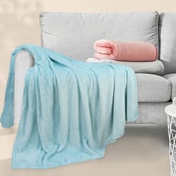 Thumbnail Chăn Mền tuyết NIN siêu mềm mịn 130x200cm nhiều màu sắc, chăn sofa, chăn đắp văn phòng 3