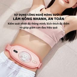 Thumbnail Đai chườm nóng sưởi ấm PUHA có chức năng massage giảm đau bụng kinh nguyệt quà tặng bạn gái 2