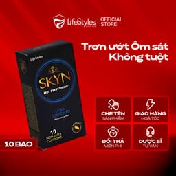 Thumbnail Bao cao su siêu mỏng Lifestyles SKYN Extra, nhiều gel bôi trơn non-latex hộp 10bcs 1