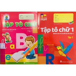Thumbnail Sách - Tô nét cơ bản, tập tô chữ, tô chữ hoa, tô chữ mẫu giáo (5 quyển) + bán kèm 1 bút chì 2B 3