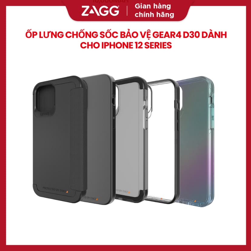 Ảnh Ốp lưng chống sốc bảo vệ D3O hỗ trợ sạc hỗ trợ sạc không dây 1