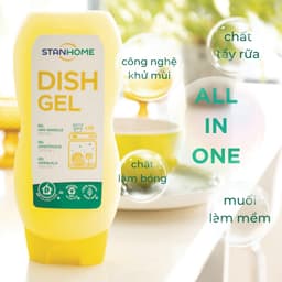 Thumbnail Gel Máy Rửa Chén Đậm Đặc Chuyên Dụng all in 1 STANHOME Dish Gel Hương Trái Cây từ tự nhiên 720ML 3