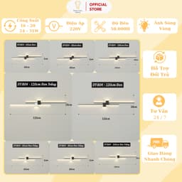 Thumbnail Đèn Tường Energy Green Lighting DT-B04 - Hiện Đại - (60-80-100-120cm) - Trang Trí Phòng Khách / Phòng Ngủ - Mẫu Mới 2024 1