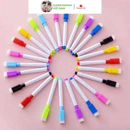 Thumbnail Bộ Bút Lông Viết Bảng Có Đầu Xóa Được dùng được cho bảng trắng, sách tô xoá thông minh cho bé 1