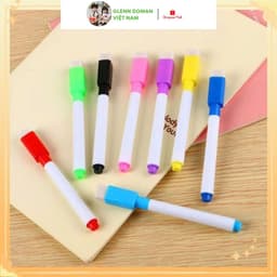 Thumbnail Bộ Bút Lông Viết Bảng Có Đầu Xóa Được dùng được cho bảng trắng, sách tô xoá thông minh cho bé 2