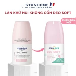 Thumbnail Lăn Khử Mùi Nam Nữ Ngăn Mồ Hôi Nách Không Cồn Deo Soft/Fresh Stanhome Dành Cho Da Nhạy Cảm 50ML 2