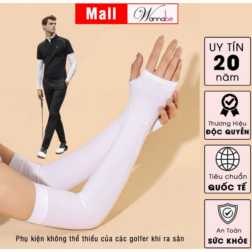 Ảnh Combo găng tay chống nắng nam nữ WANNABE bao tay chống tia UV bảo vệ chuyên sâu toàn cánh tay VD010 2