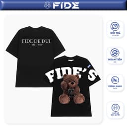 Thumbnail Áo thun FIDE TEDDY phông unisex form rộng local brand nam nữ cổ tròn oversize - AT109 1