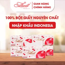 Thumbnail Combo 10 gói giấy rút lụa Cherry 280 tờ 2 lớp, giấy ăn Silkwell cao cấp mềm mịn không tẩy trắng 2