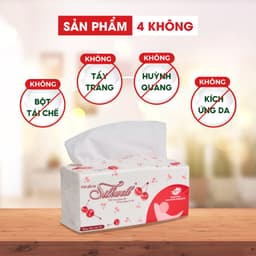 Thumbnail Combo 10 gói giấy rút lụa Cherry 280 tờ 2 lớp, giấy ăn Silkwell cao cấp mềm mịn không tẩy trắng 3