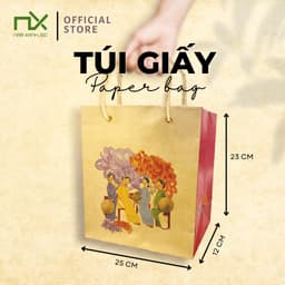 Thumbnail Túi Nam Xanh Túi Giấy, Có Quai Đựng Quà Tặng Sang Trọng Thân Thiện Môi Trường 1