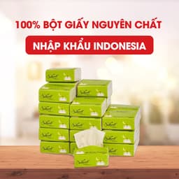 Thumbnail Giấy ăn gấu trúc Silkwell Thùng 30 gói 3 lớp 100% bột tre nhập khẩu 1
