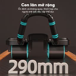 Thumbnail OneTwoFit Con Lăn Tập Bụng 4 bánh nâng cấp Có thể phục hồi Trợ Lực 4 Bánh Chống Đổ Tặng Thảm Đồng Hồ 4