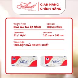 Thumbnail Khăn giấy Silkwell lau bếp đa năng siêu dai, thấm hút tốt gói 100 tờ 1