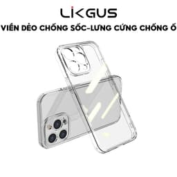 Thumbnail Ốp Lưng Likgus Trong Suốt Màng Bảo Vệ Camera Viền TPU Dẻo Chống Ố Vàng Cho IP 11-12-13-14-15-Pro-Plus-Promax 1