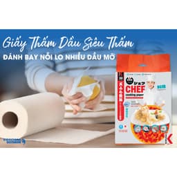Thumbnail Giấy Thấm Dầu Thực Phẩm KOKUSAI, 240mm x 240mm (Cuộn 50 tờ), Thấm hút dầu mỡ cực nhanh, Made in Japan 1
