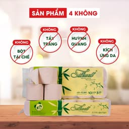 Thumbnail Giấy vệ sinh gấu trúc Silkwell 10 cuộn 3 lớp ,100% bột tre nhập khẩu 2