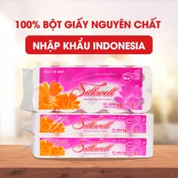 Thumbnail Giấy vệ sinh Silkwell Tím 10 cuộn 3 lớp có lõi cao cấp siêu mềm mịn không tẩy trắng hàng chính hãng 2