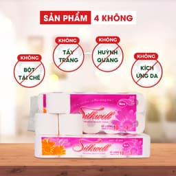 Thumbnail Giấy vệ sinh Silkwell Tím 10 cuộn 3 lớp có lõi cao cấp siêu mềm mịn không tẩy trắng hàng chính hãng 3