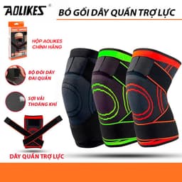 Thumbnail Bó gối có dây quấn trợ lực vải dệt kim 3D thoáng khí Aolikes AL7720 1