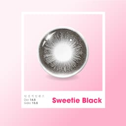 Thumbnail Kính áp tròng VIVIMOON EYECONIC lens cận cho mắt thở màu đen baby Sweetie Black, giãn tròng to 14.5mm, lens 06 tháng 3